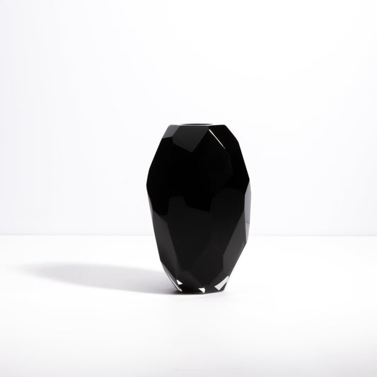 Facet Vase Black S