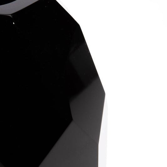 Facet Vase Black S
