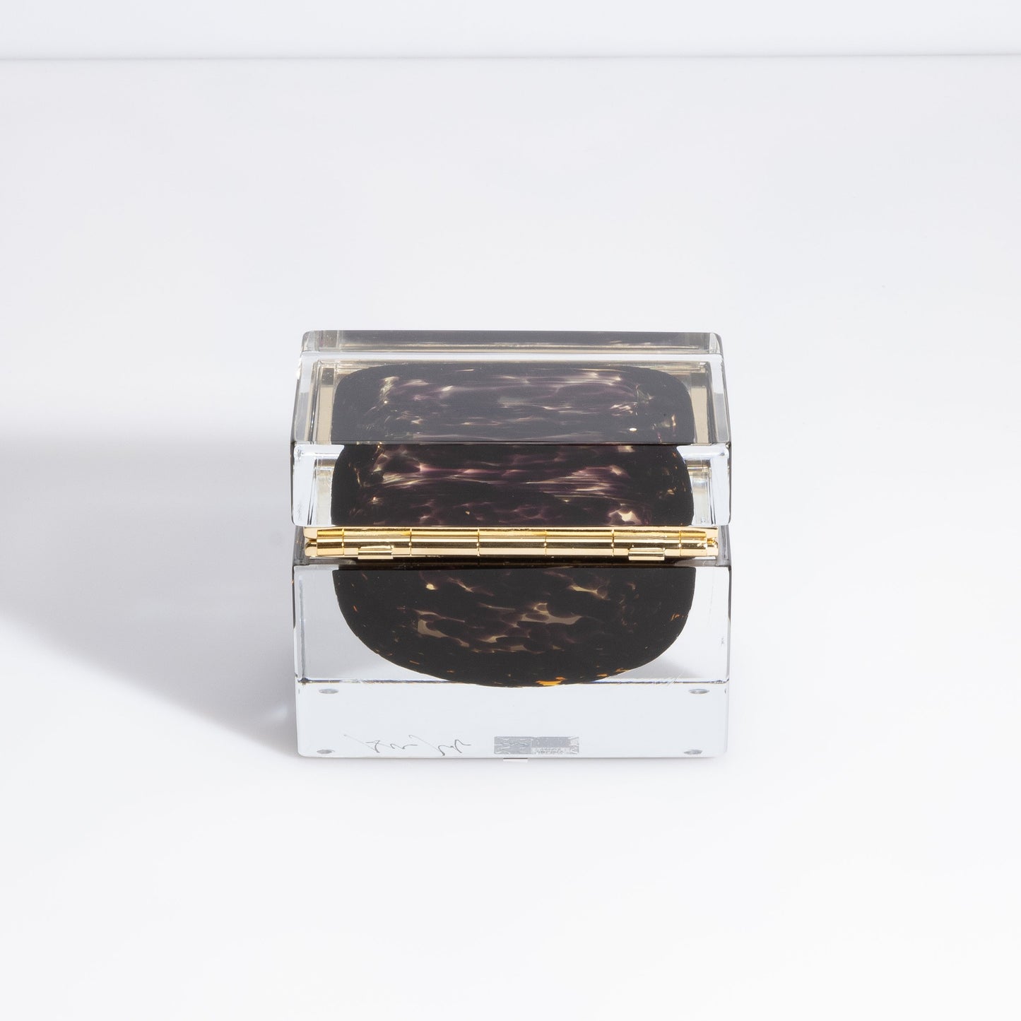 Murano Box with Brass Fittings in Leopard