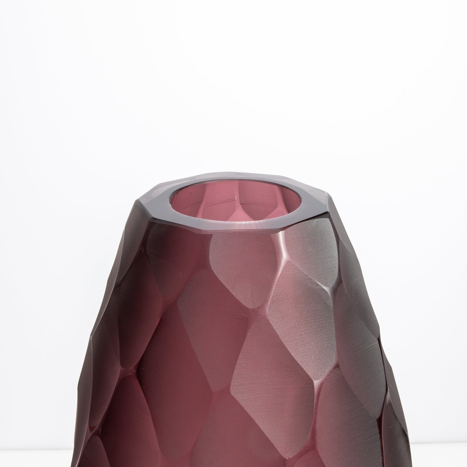 Murano Battuto Vase Tall in Amethyst