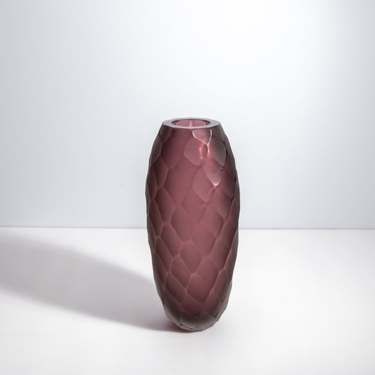Murano Battuto Vase in Amethyst