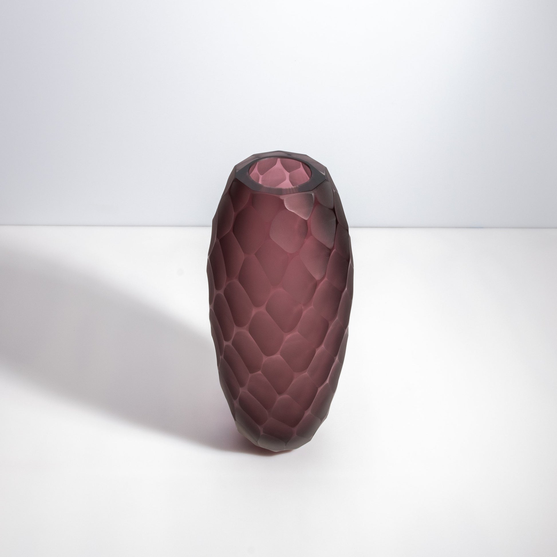 Murano Battuto Vase in Amethyst