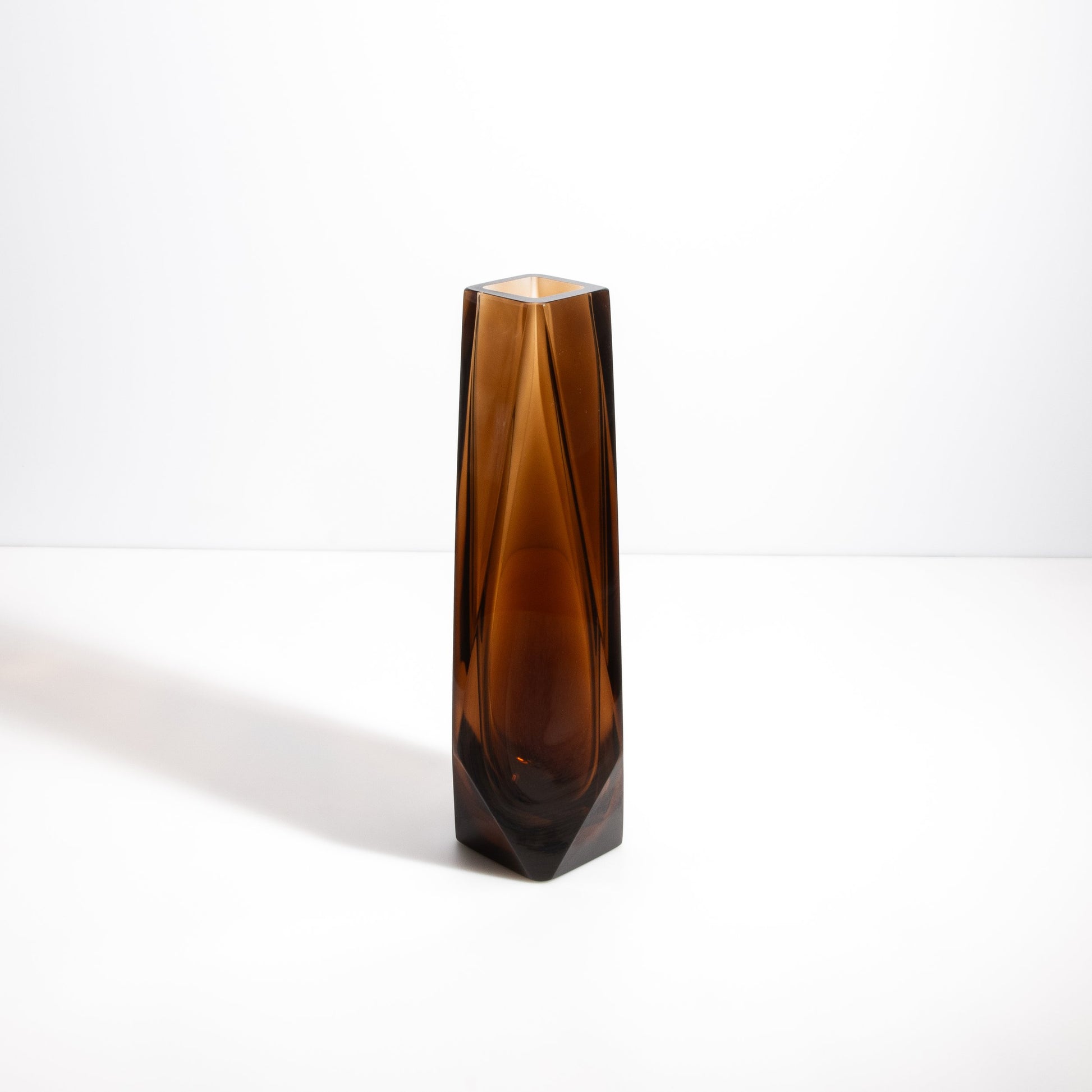 Murano Goccia Vase in Dark Brown