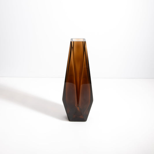 Murano Goccia Vase in Dark Brown