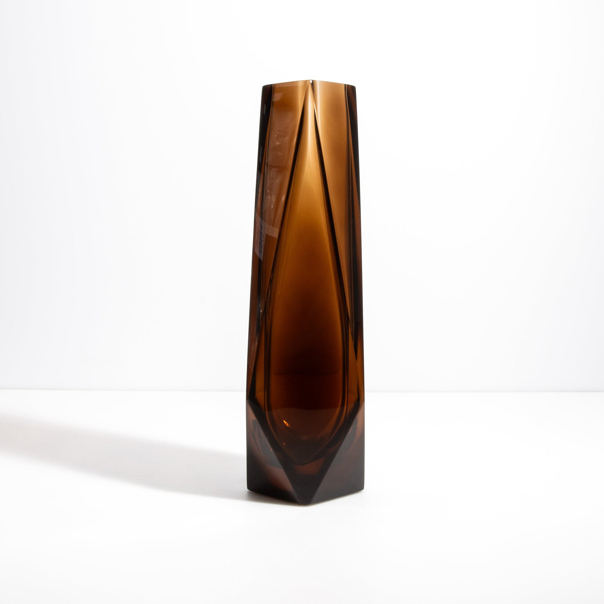 Murano Goccia Vase in Dark Brown