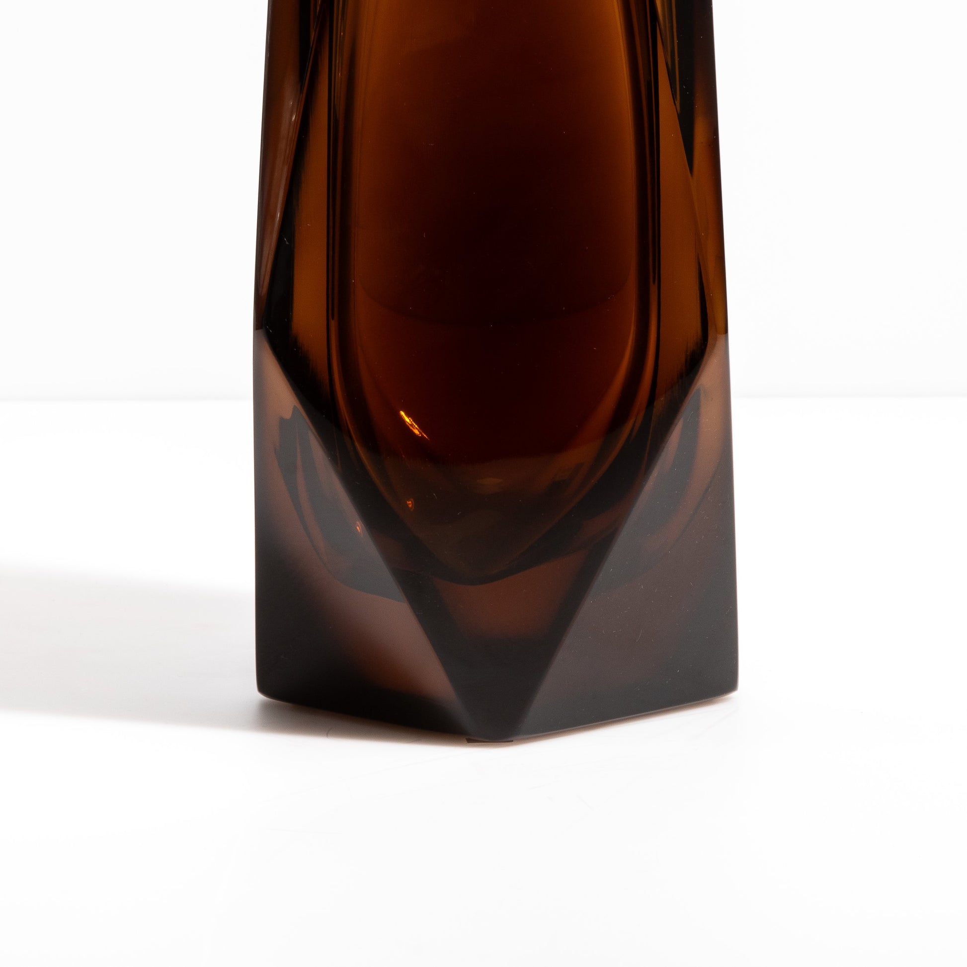 Murano Goccia Vase in Dark Brown