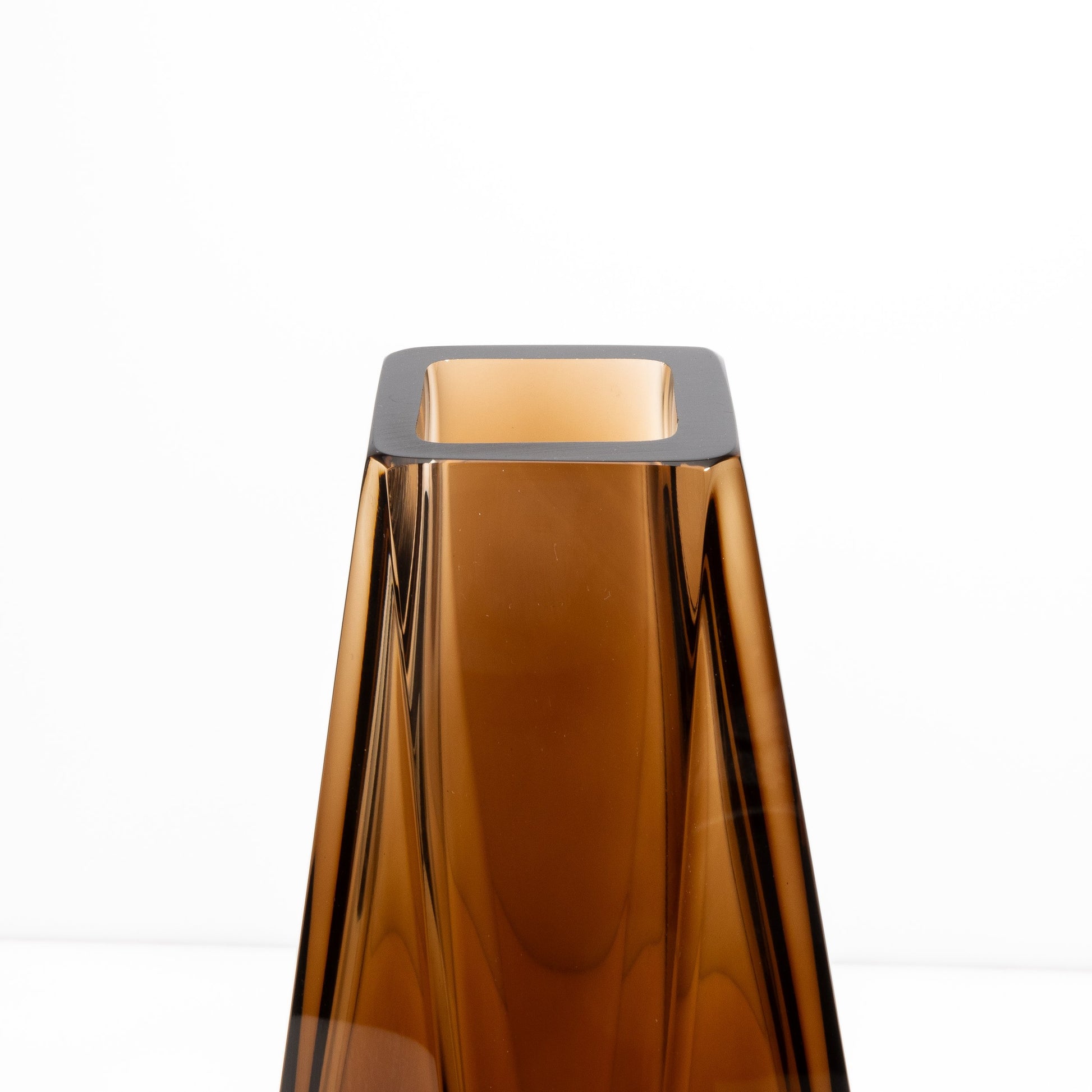 Murano Goccia Vase in Dark Brown