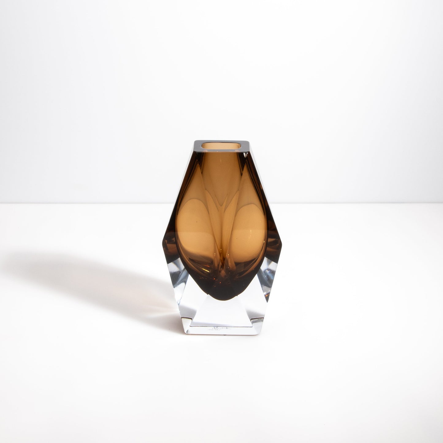 Murano Goccia Vase in Tobacco