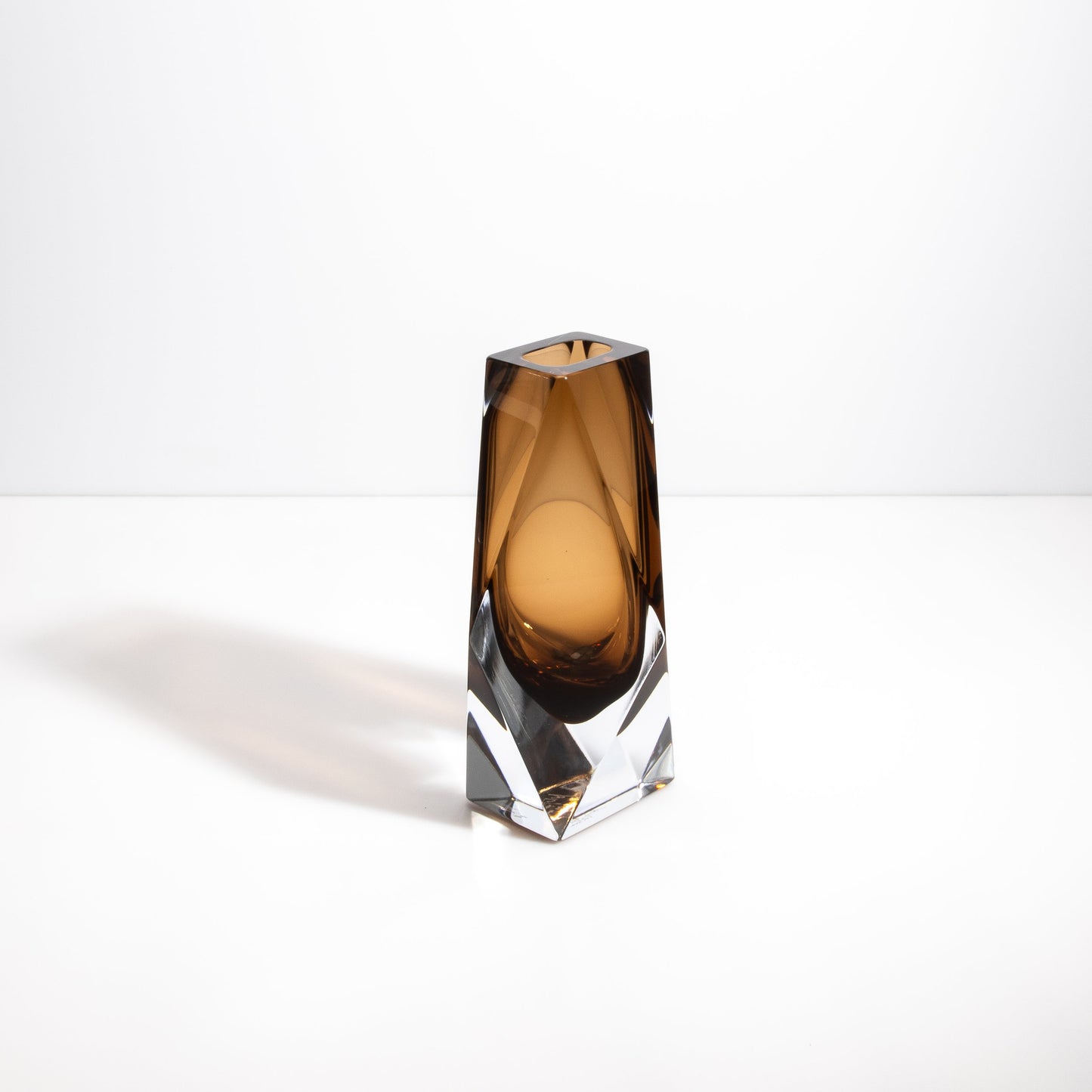 Murano Goccia Vase in Tobacco