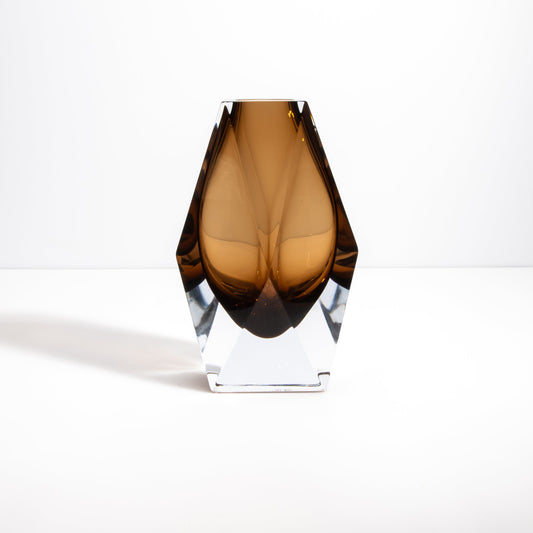Murano Goccia Vase in Tobacco