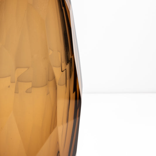 Murano Facet Vase in Tobacco