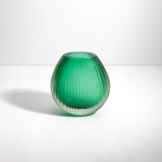 Murano Supreme Vase in Emerald Green