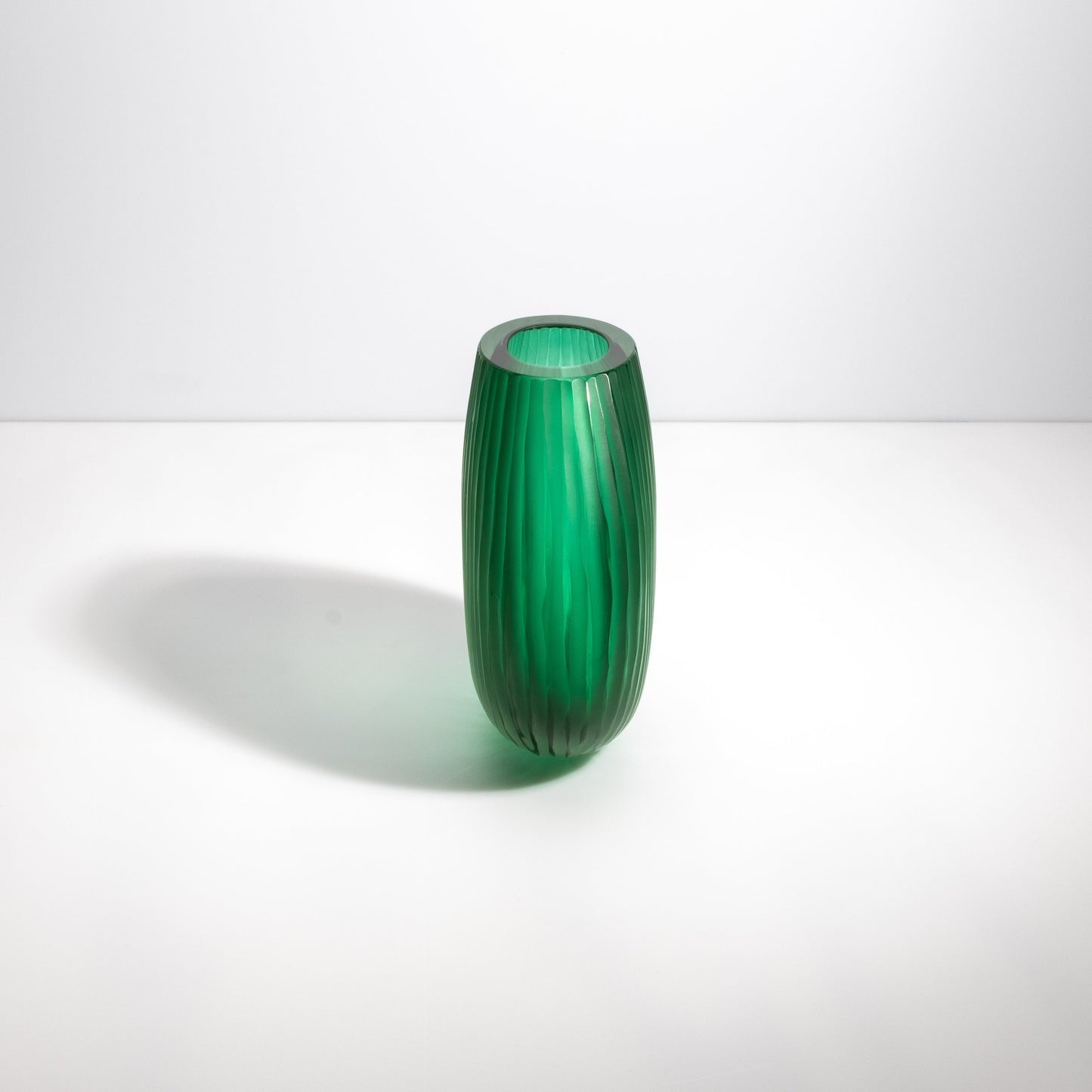 Murano Supreme Vase in Emerald Green