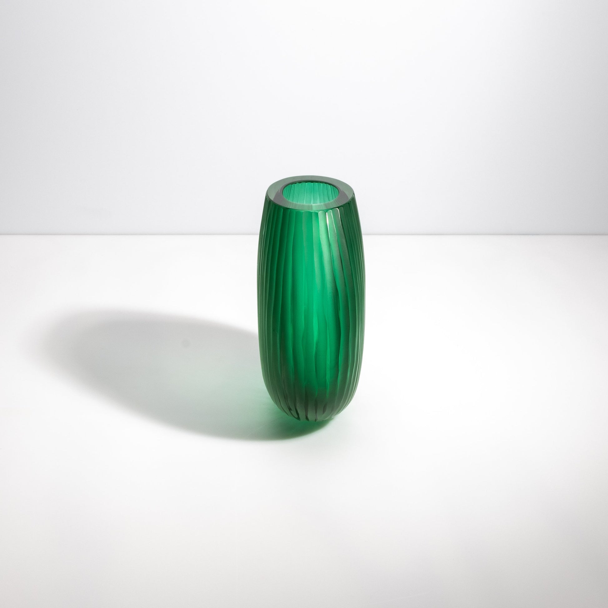 Murano Supreme Vase in Emerald Green