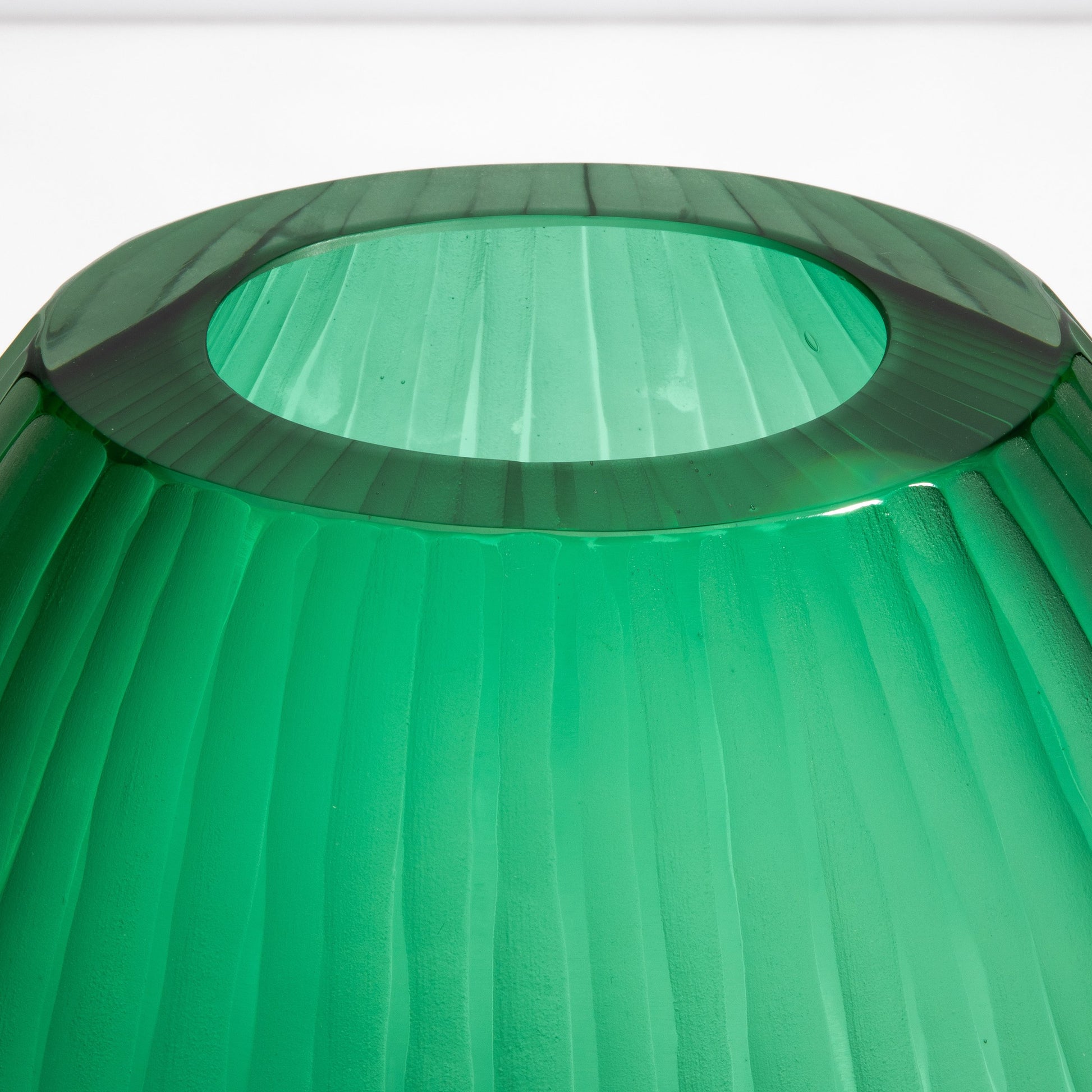 Murano Supreme Vase in Emerald Green