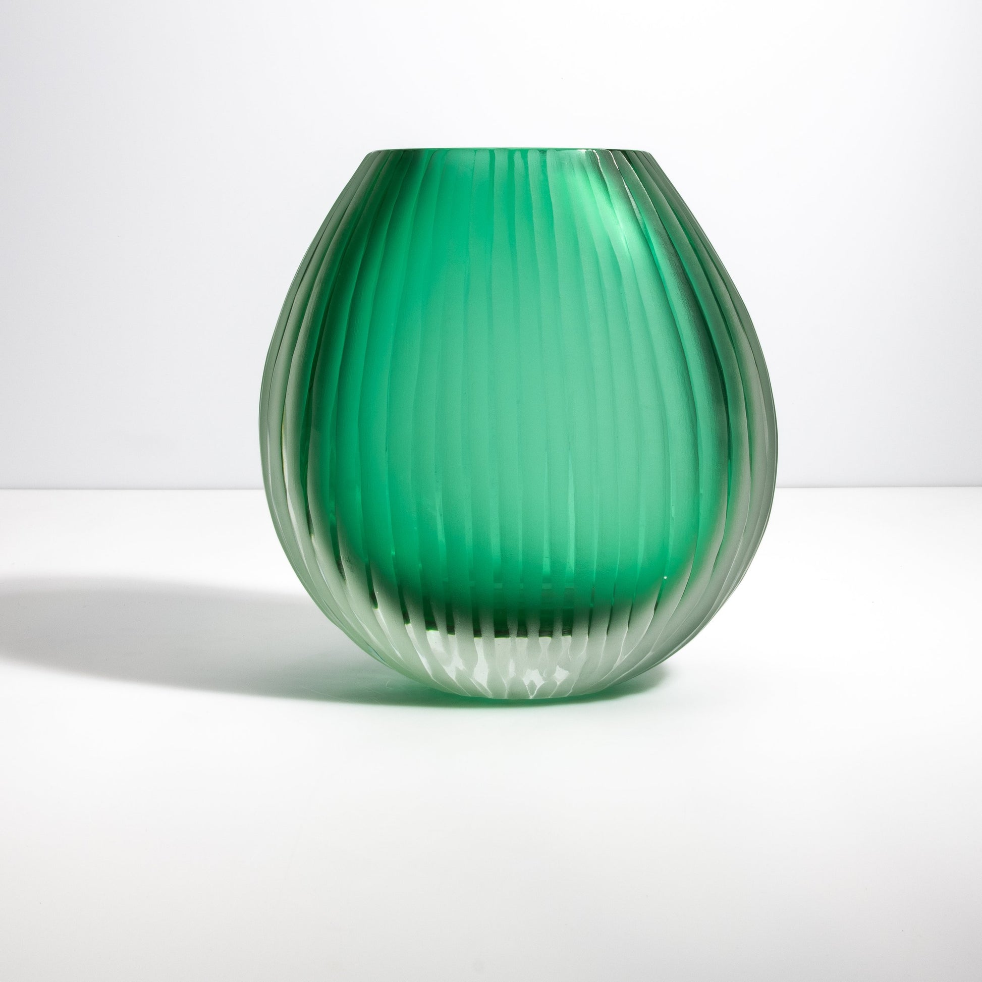 Murano Supreme Vase in Emerald Green