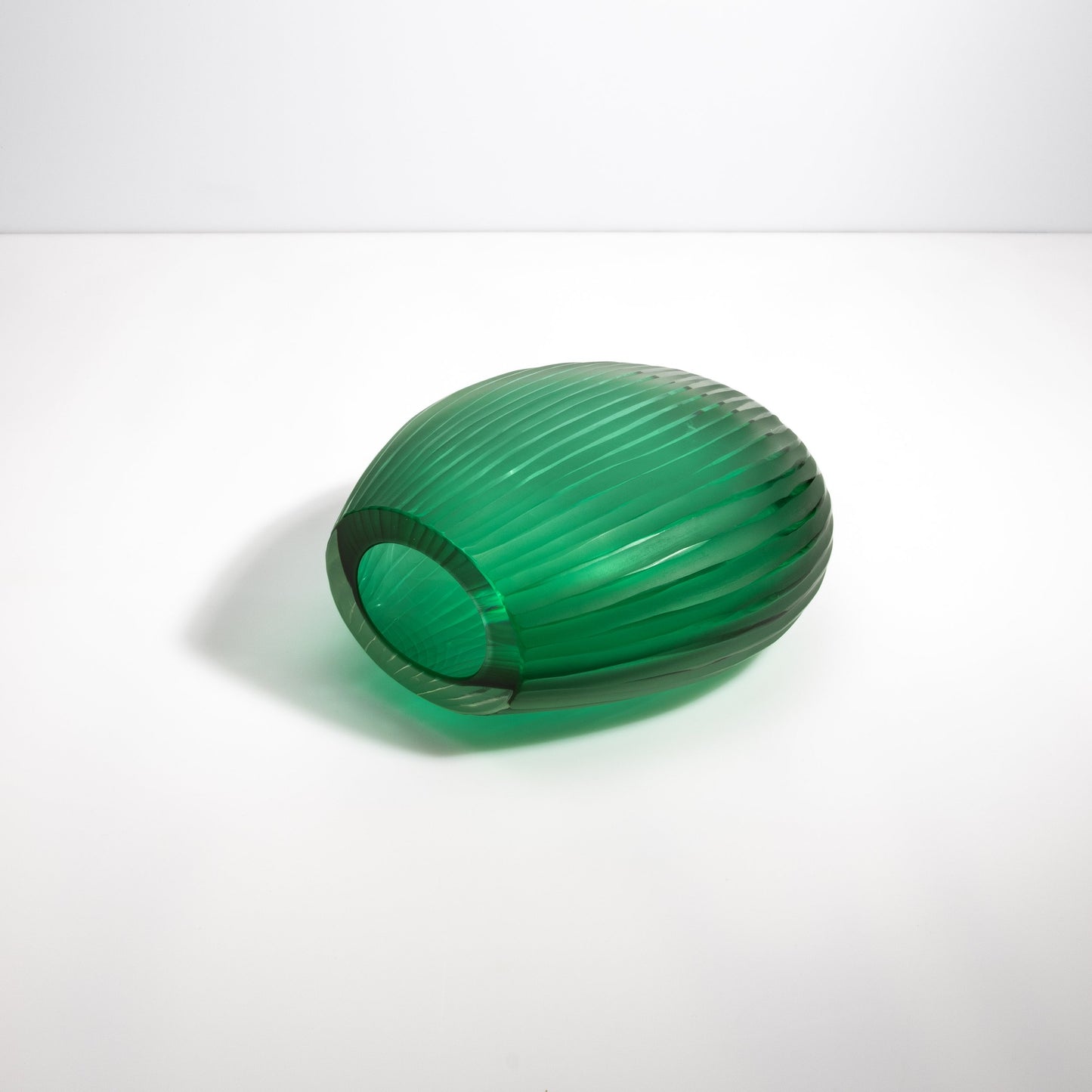 Murano Supreme Vase in Emerald Green