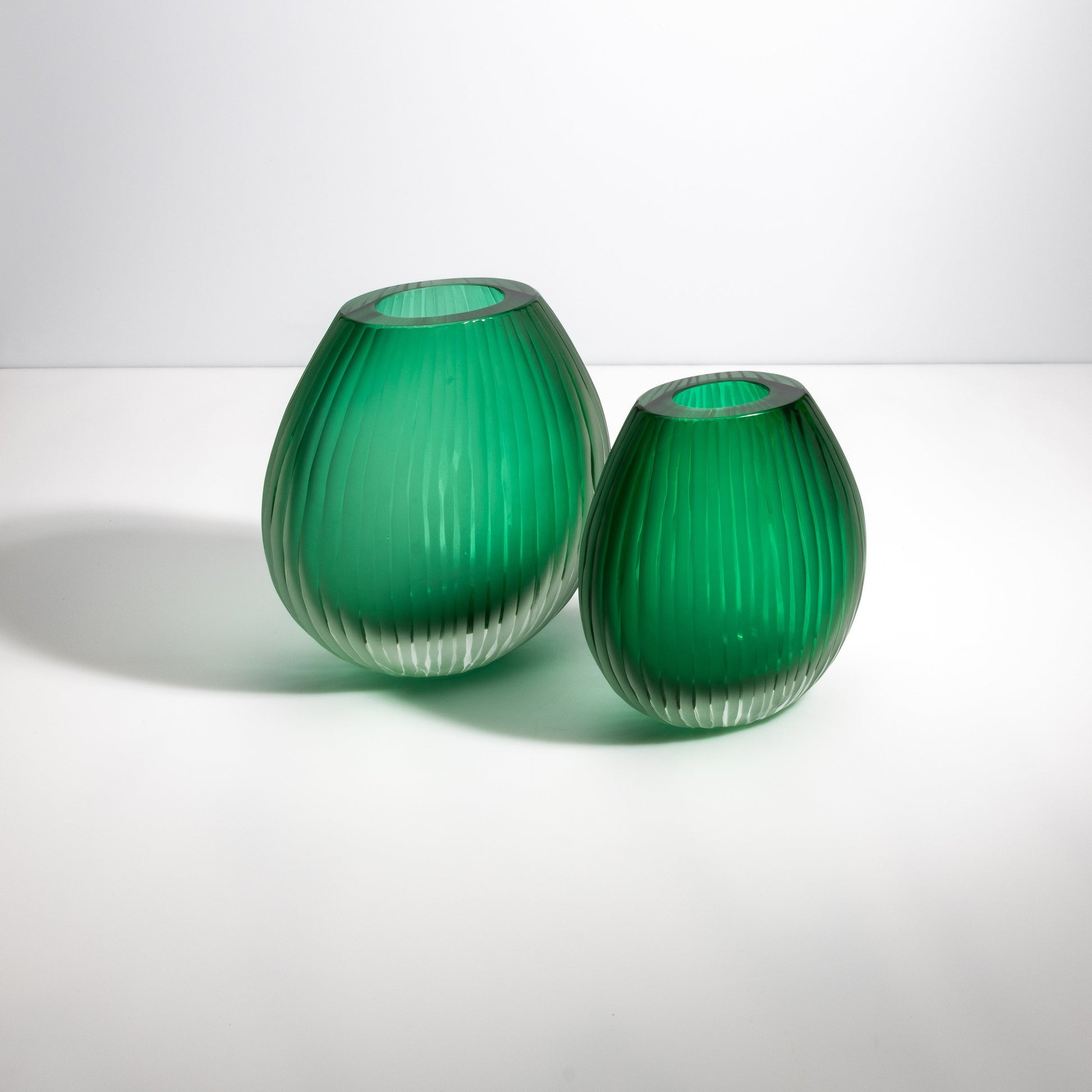 Murano Supreme Vase in Emerald Green
