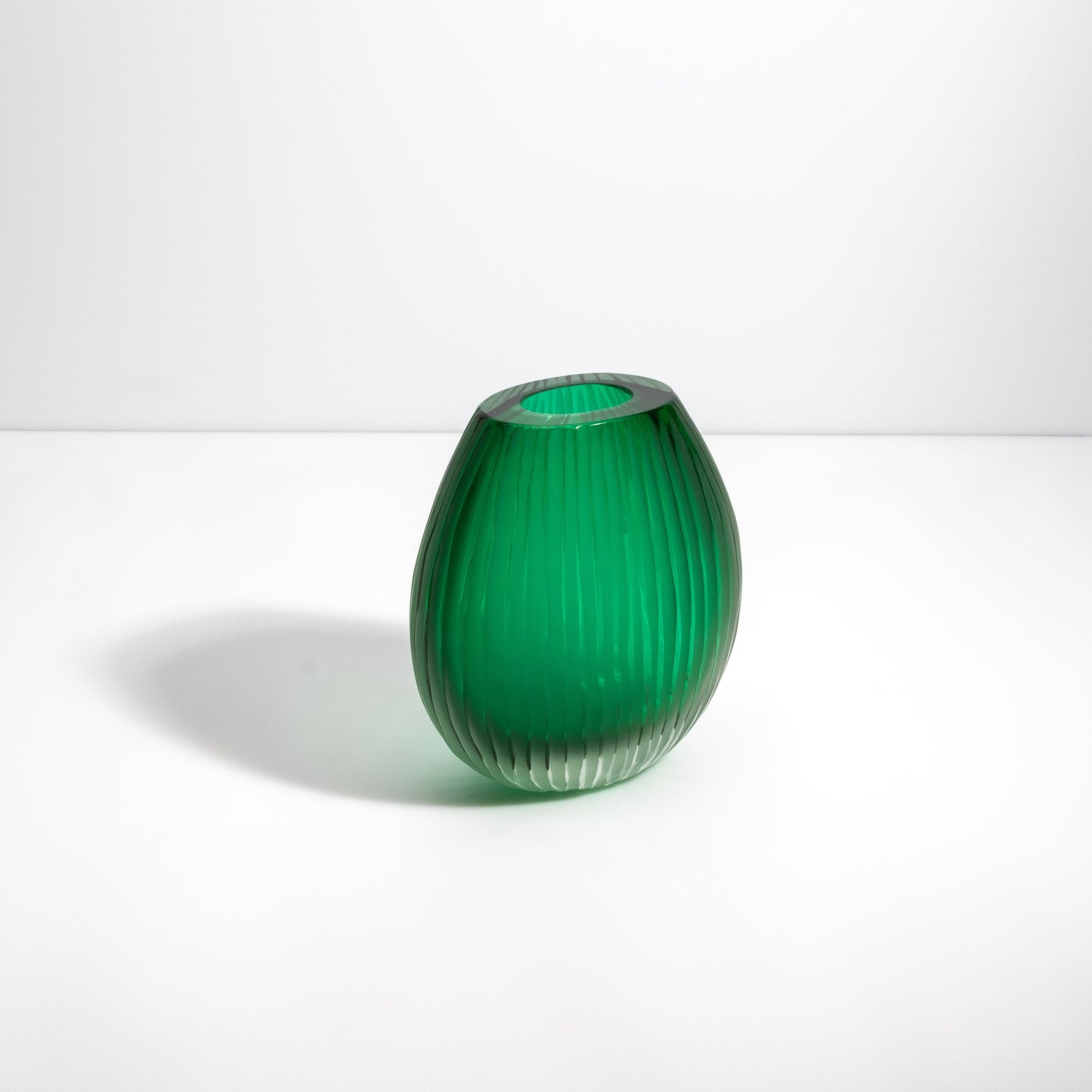Murano Supreme Vase in Emerald Green
