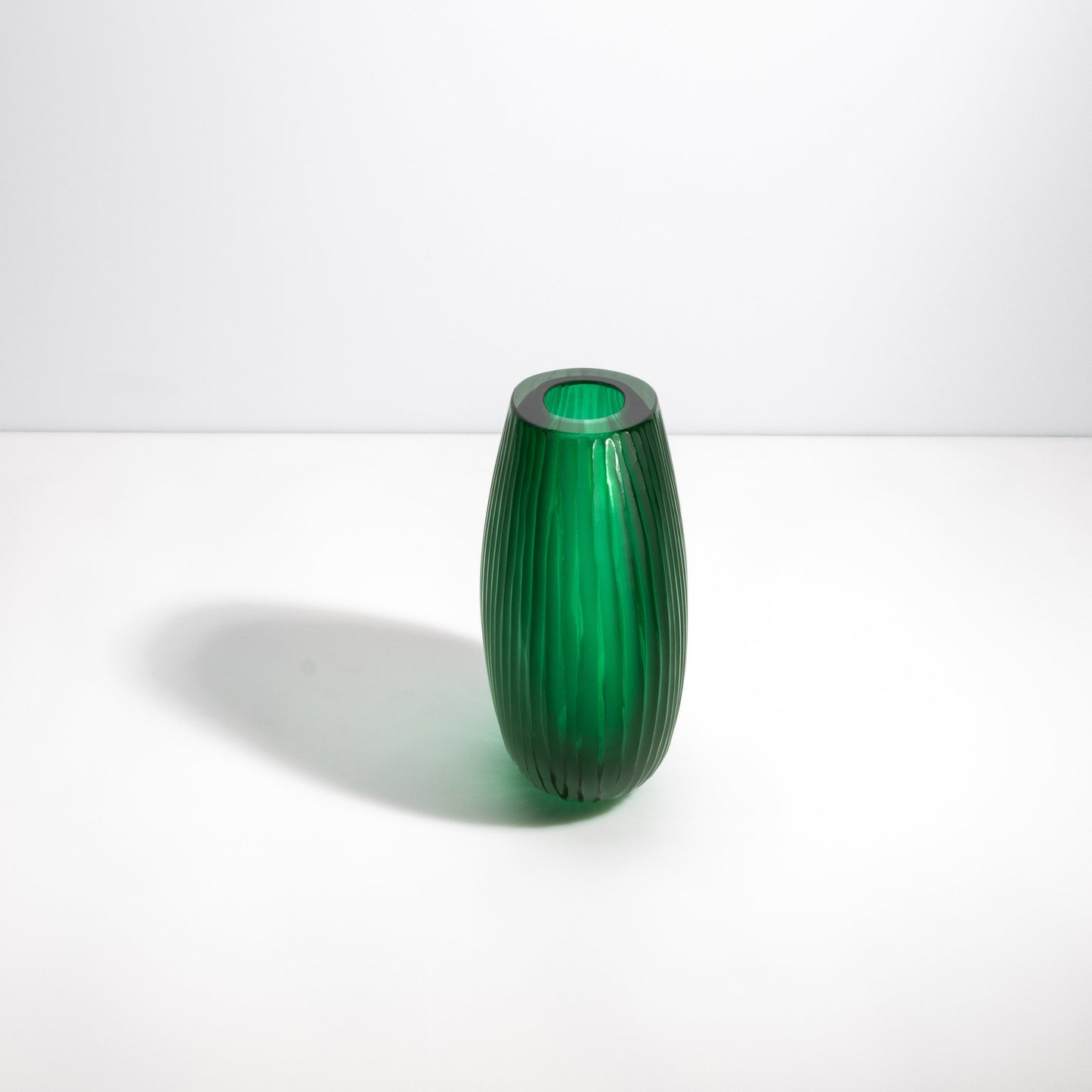 Murano Supreme Vase in Emerald Green