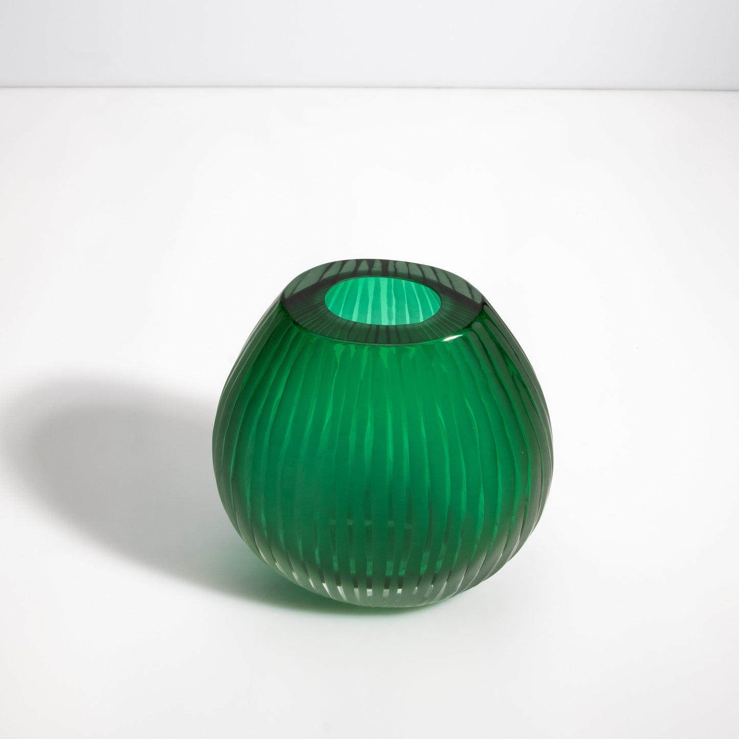Murano Supreme Vase in Emerald Green