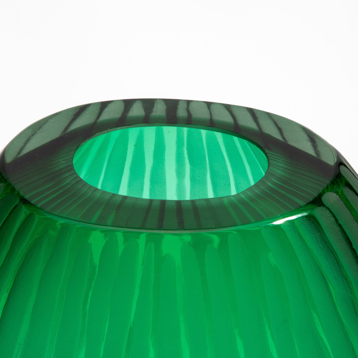 Murano Supreme Vase in Emerald Green