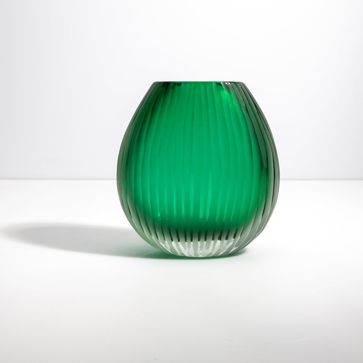 Murano Supreme Vase in Emerald Green