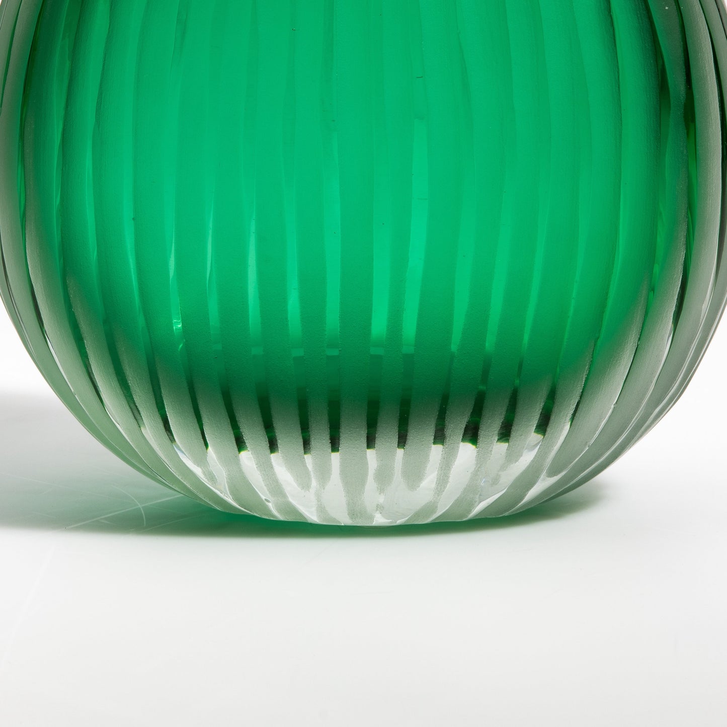 Murano Supreme Vase in Emerald Green