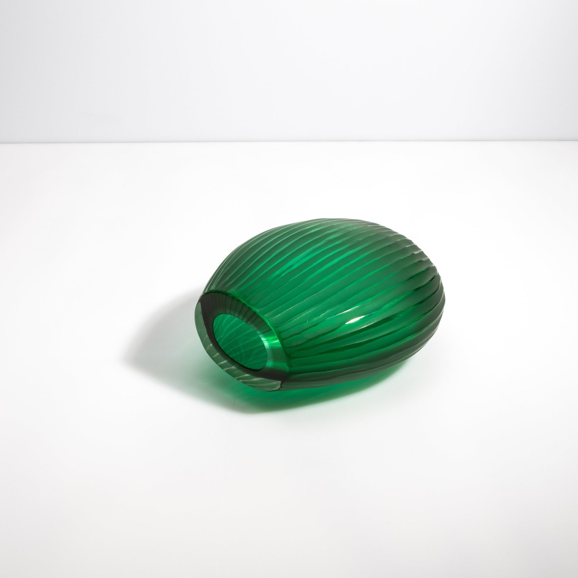 Murano Supreme Vase in Emerald Green