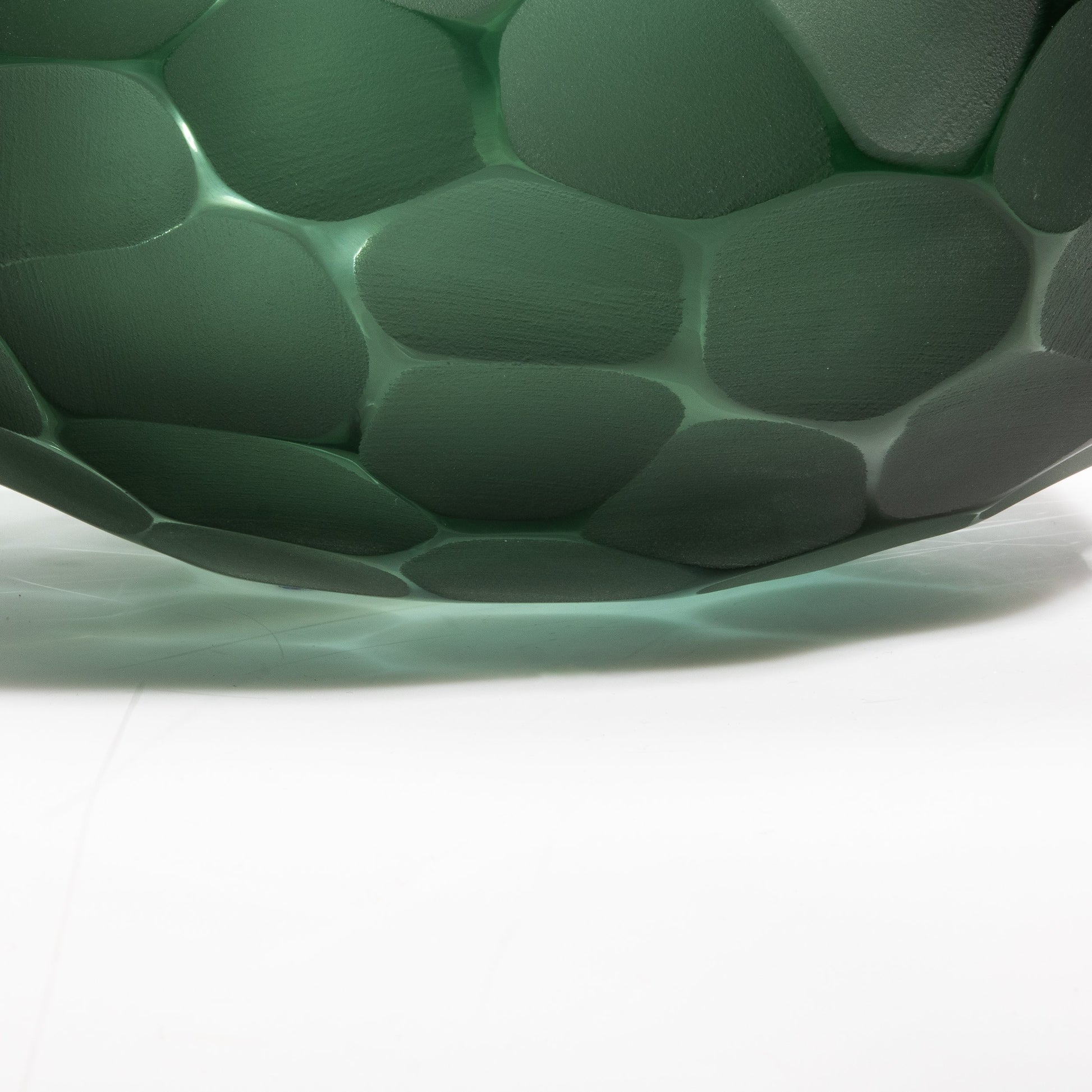 Murano Bowl Battuto Emerald Green
