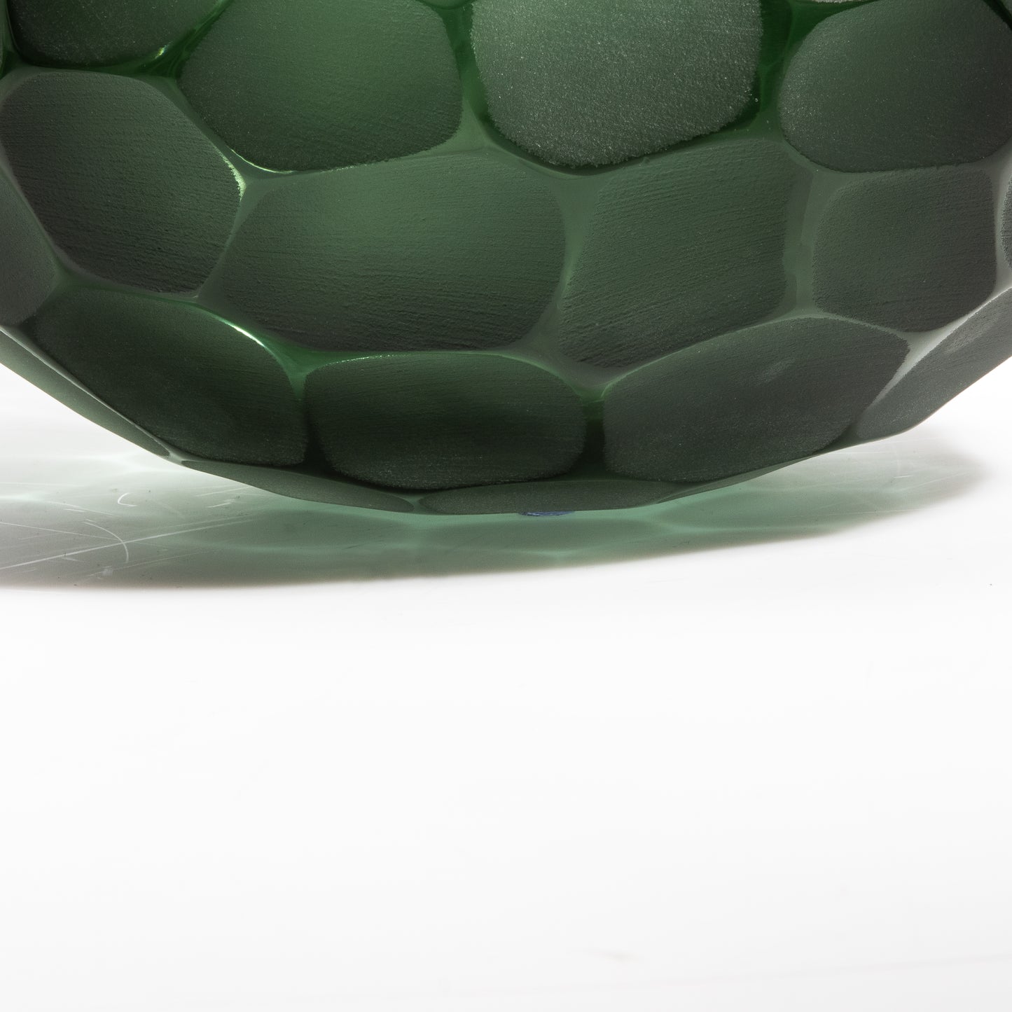 Murano Bowl Battuto Emerald Green