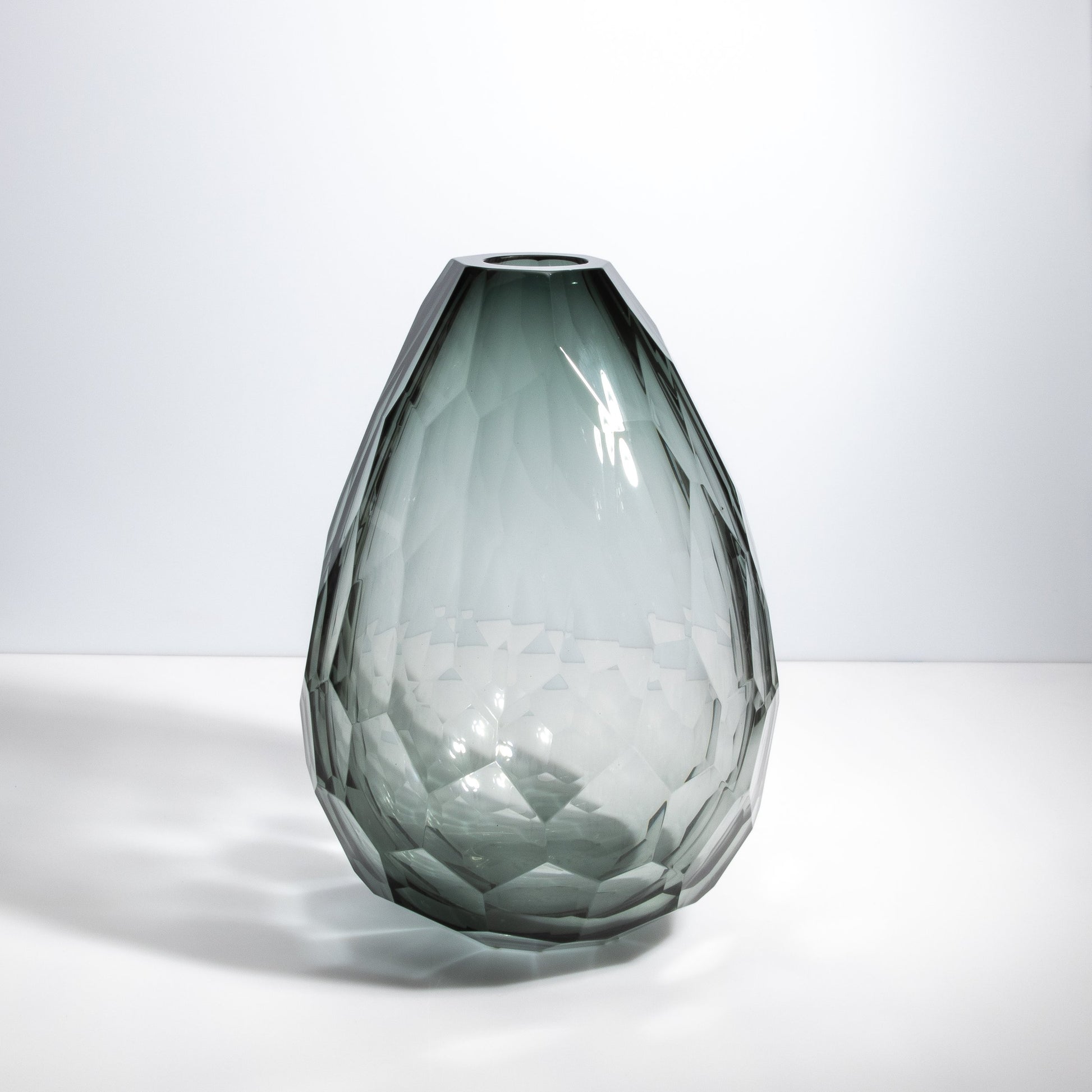 Murano Barrel Vase in Tourmaline