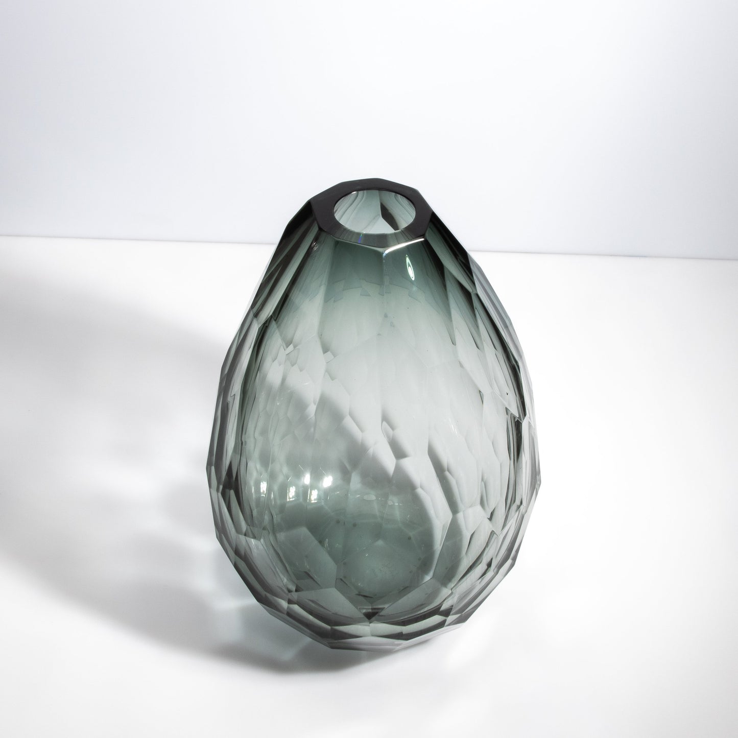 Murano Barrel Vase in Tourmaline