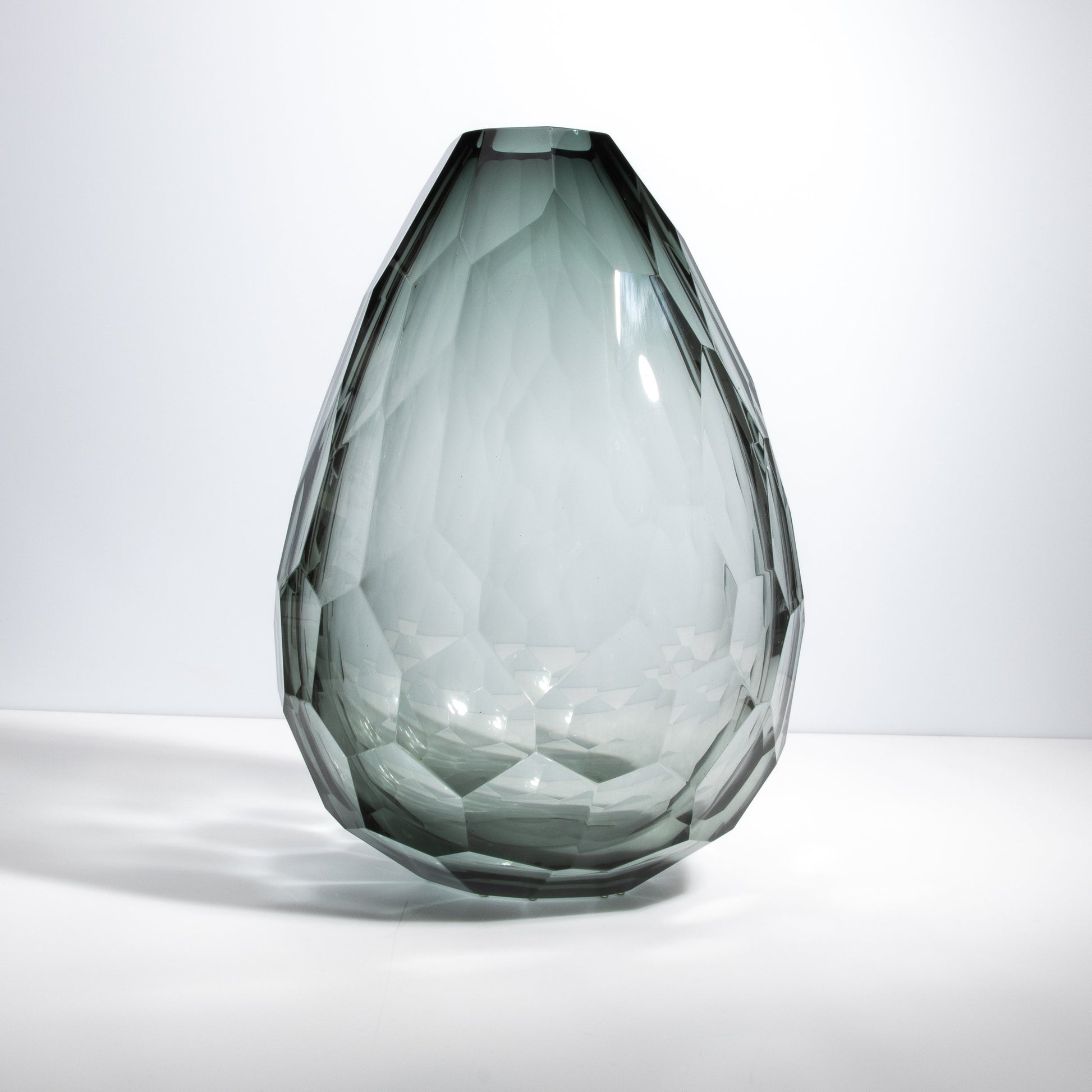 Murano Barrel Vase in Tourmaline