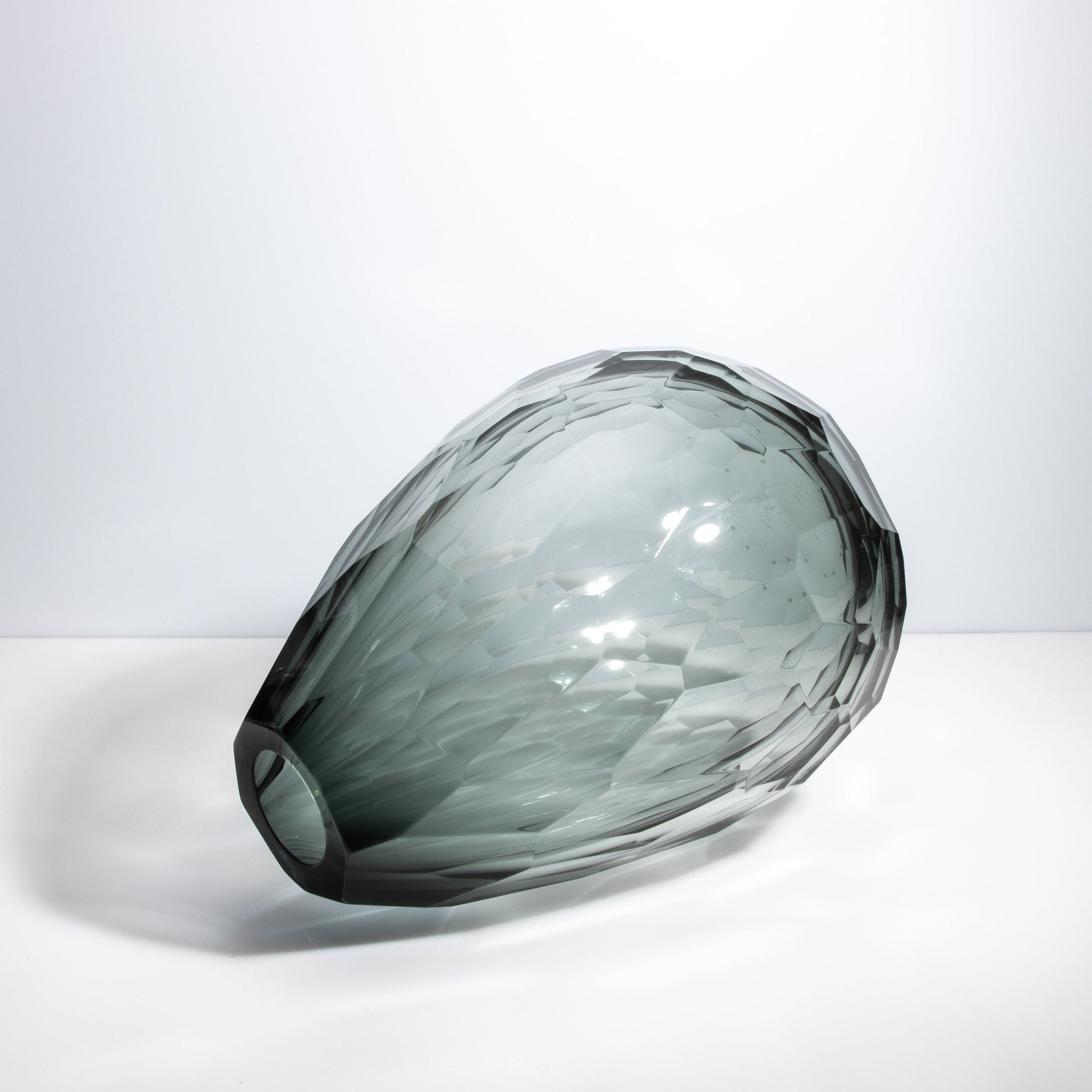 Murano Barrel Vase in Tourmaline