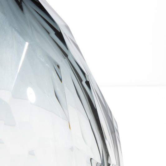 Murano Facet Vase in Grey