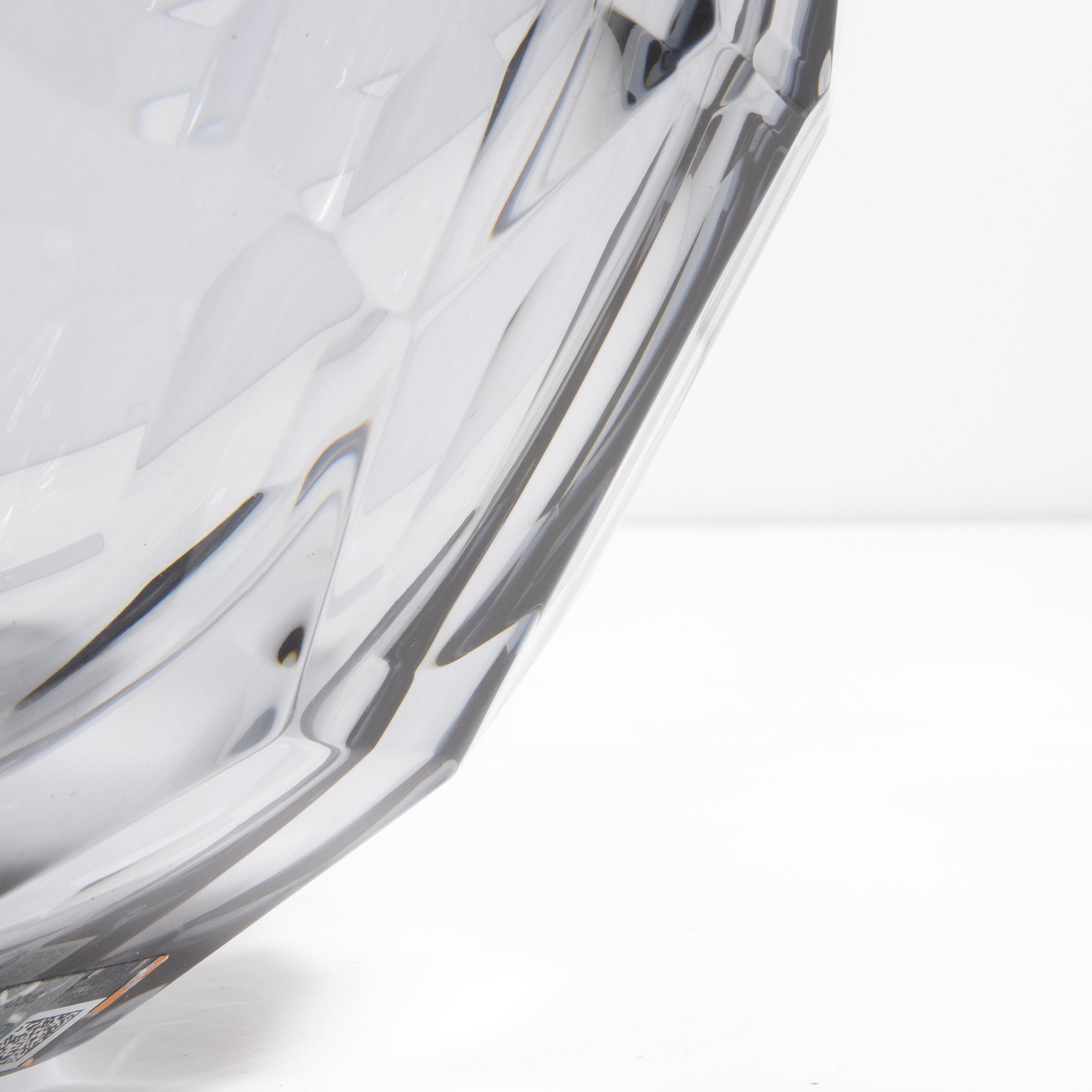 Murano Barrel Vase with Side Cut in Grey