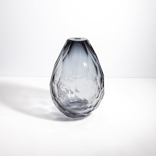 Murano Barrel Vase in Grey