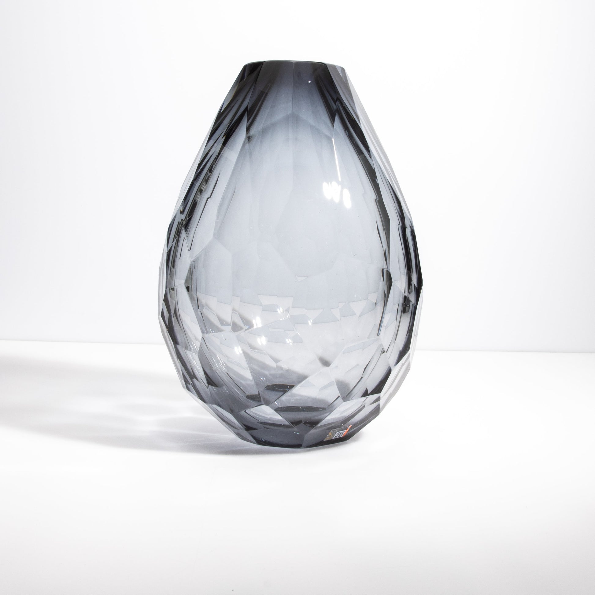 Murano Barrel Vase in Grey