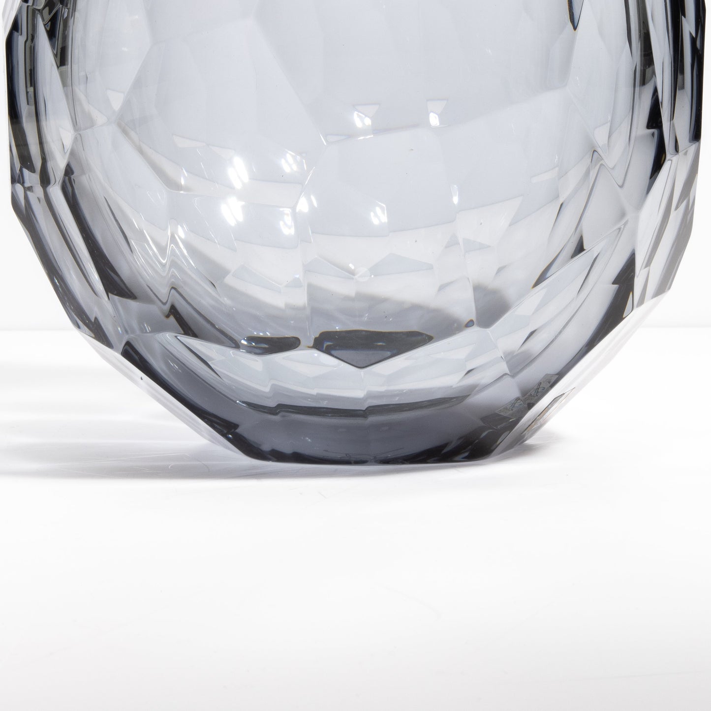 Murano Barrel Vase in Grey