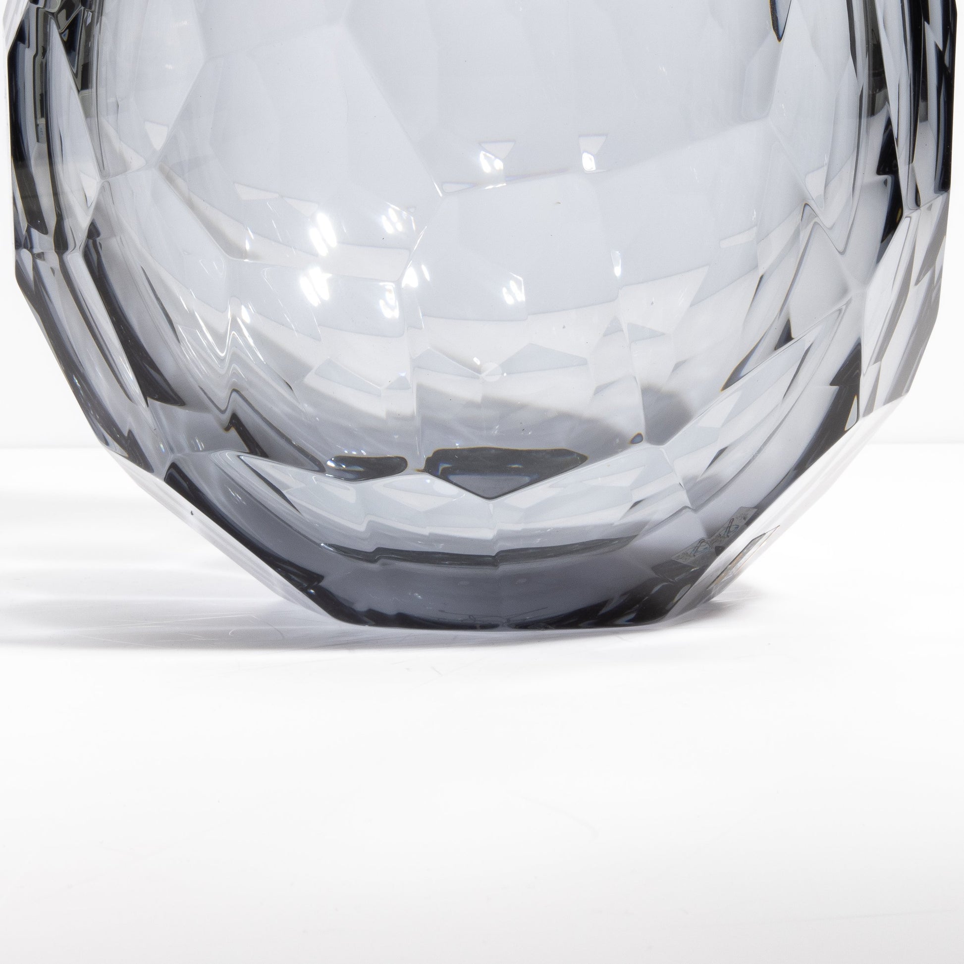 Murano Barrel Vase in Grey