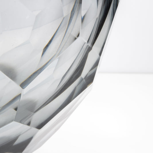 Murano Barrel Vase in Grey