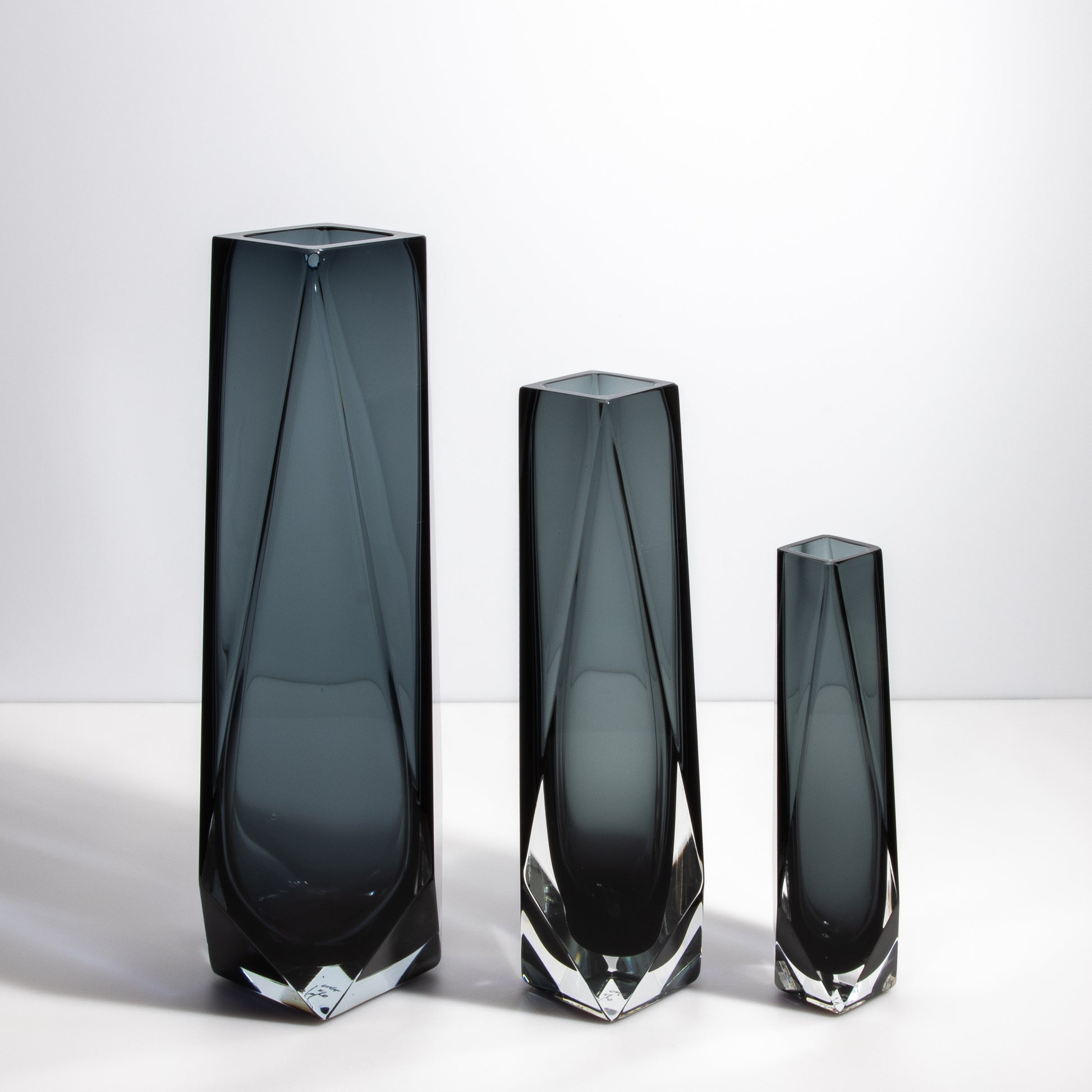 Murano Goccia Vase in Grey