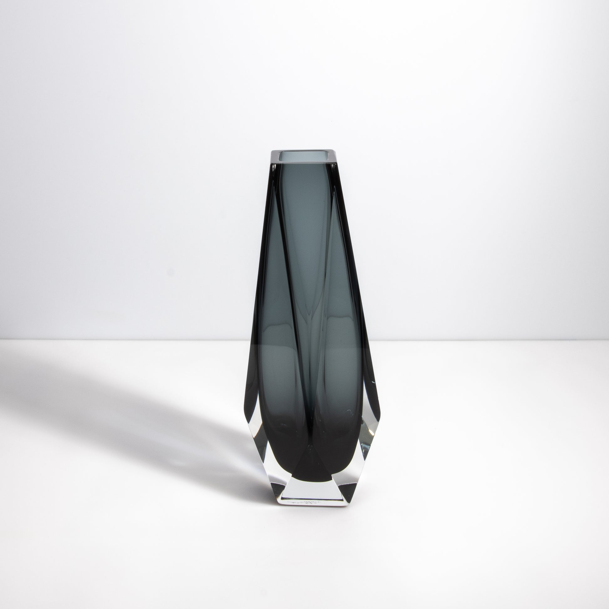 Murano Goccia Vase in Grey