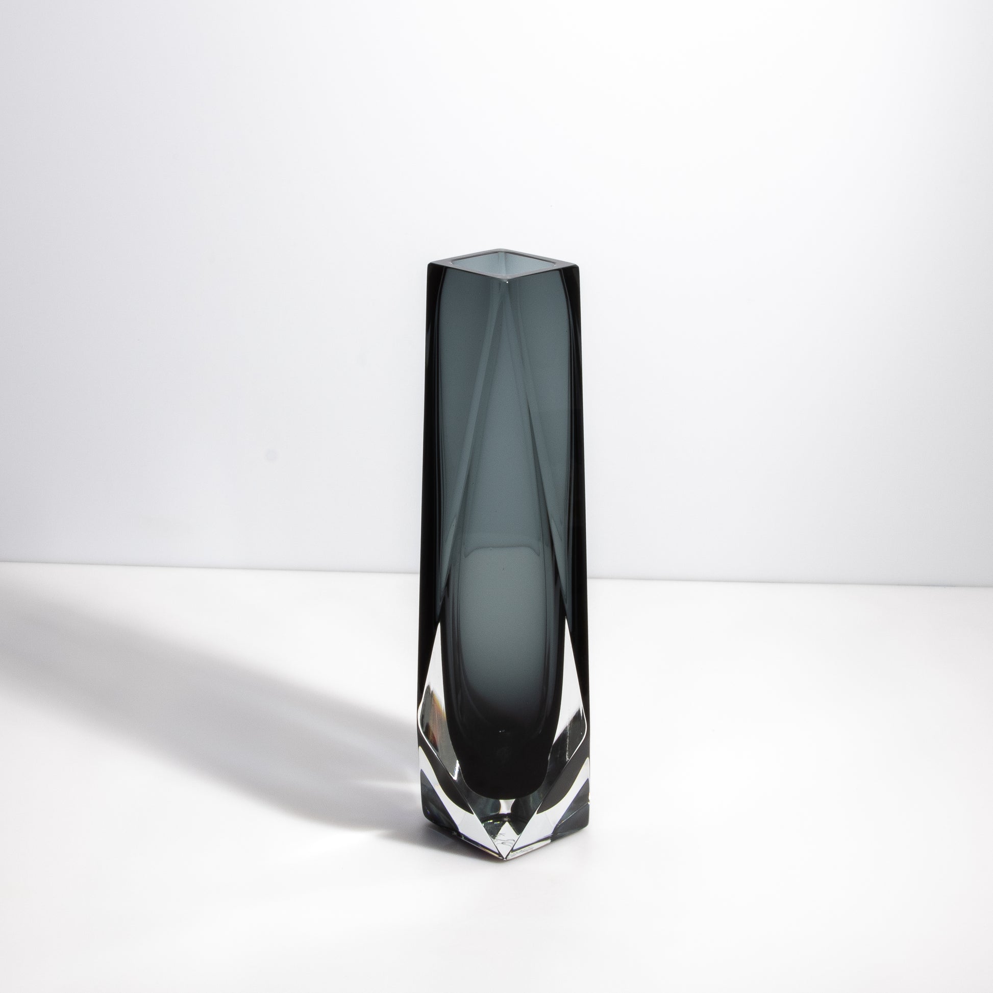 Murano Goccia Vase in Grey