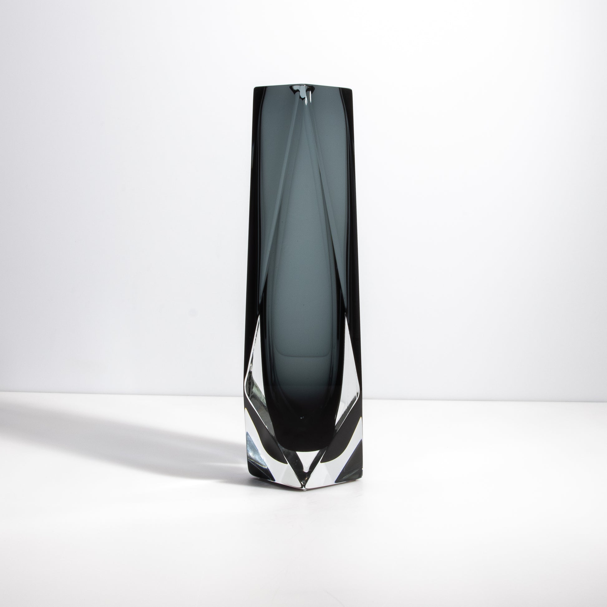 Murano Goccia Vase in Grey