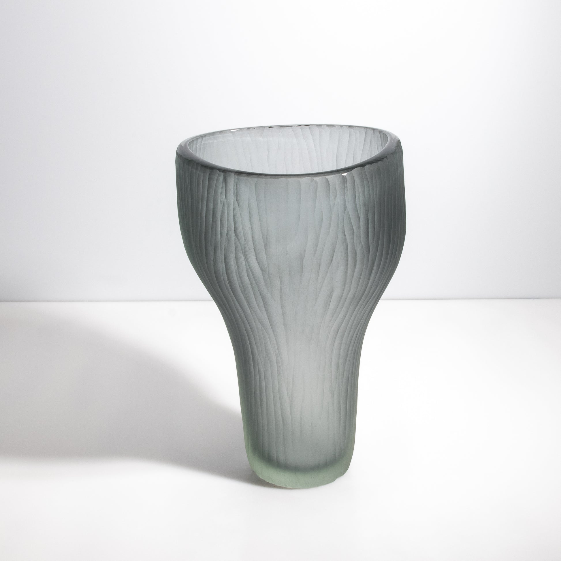 Murano Ghost Vase in Grey