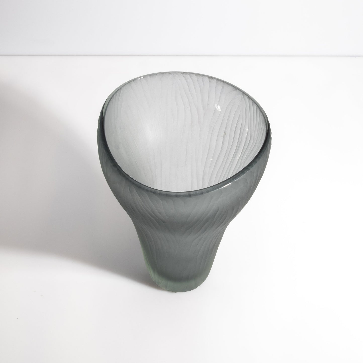 Murano Ghost Vase in Grey