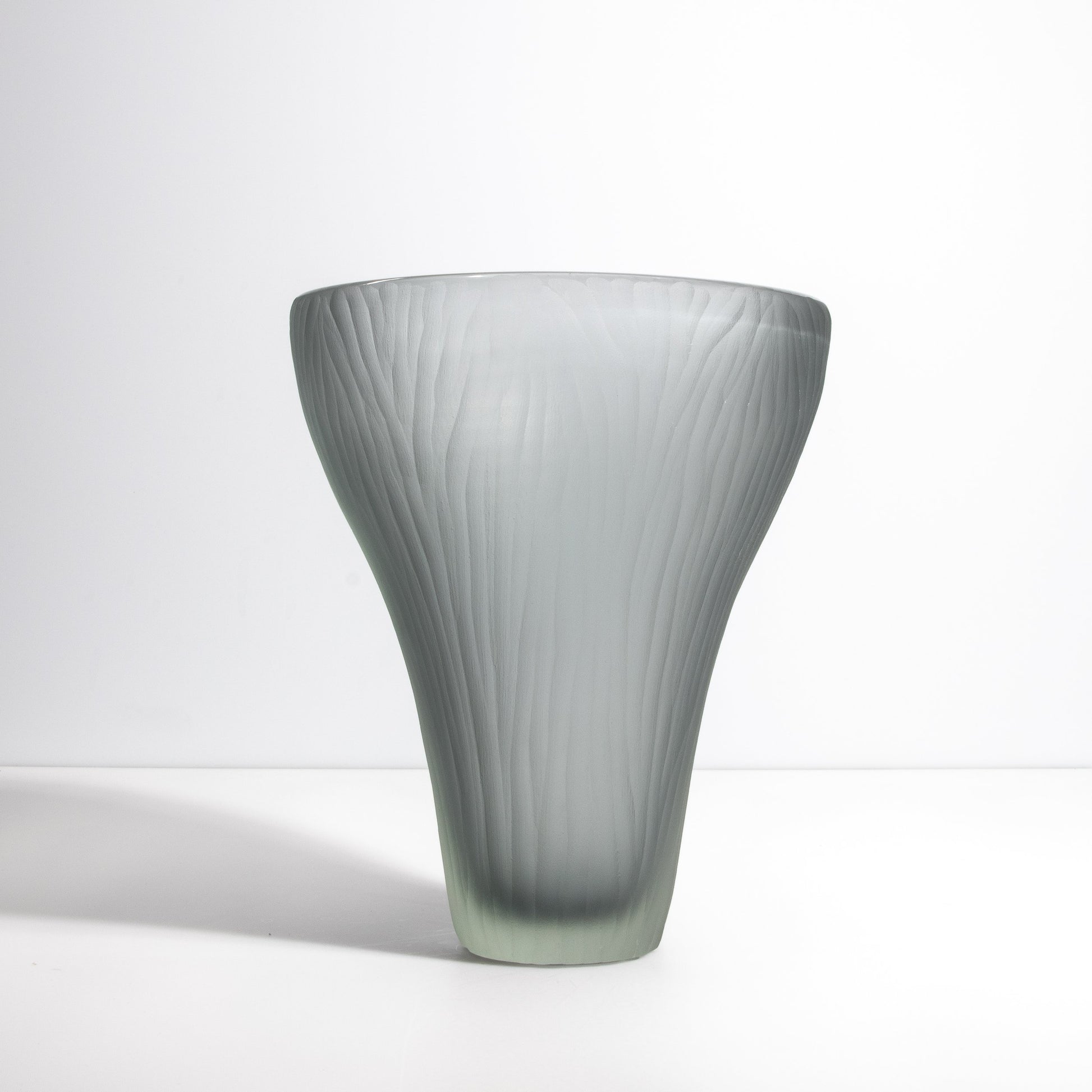Murano Ghost Vase in Grey