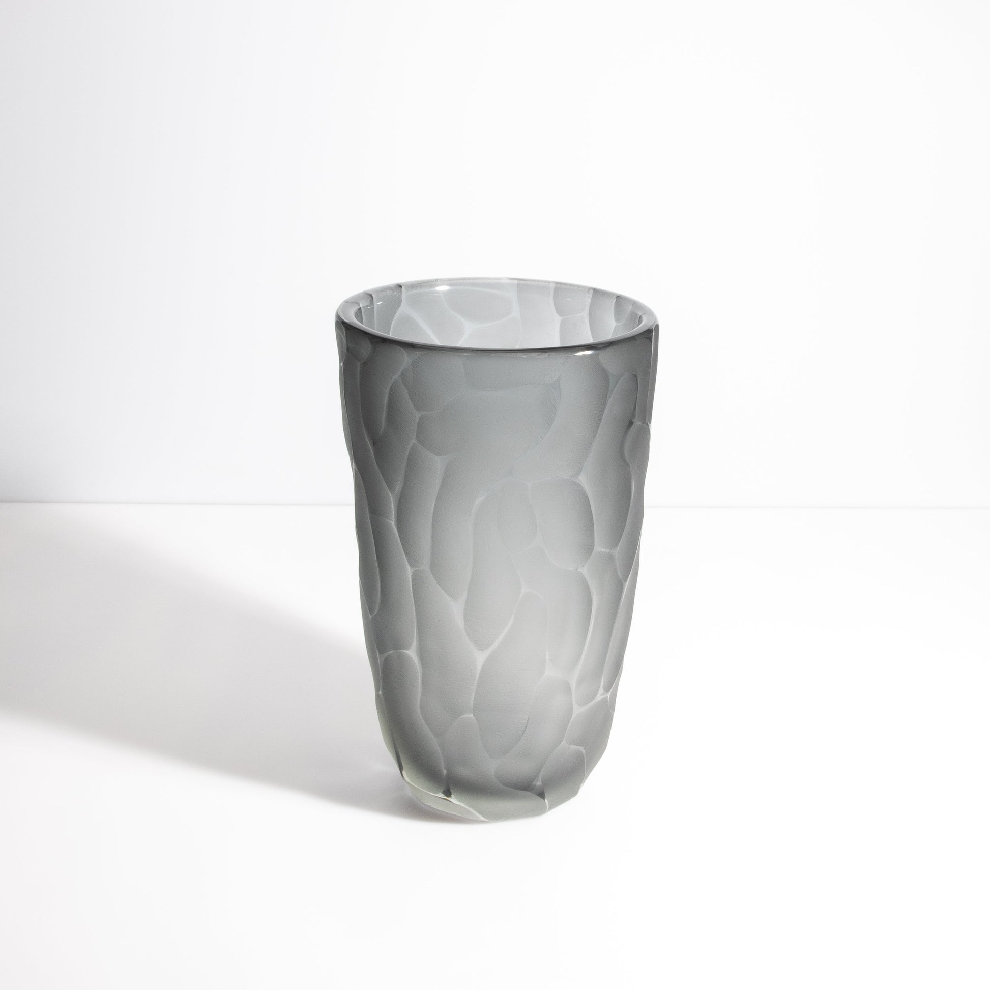 Murano Moon Vase in Grey